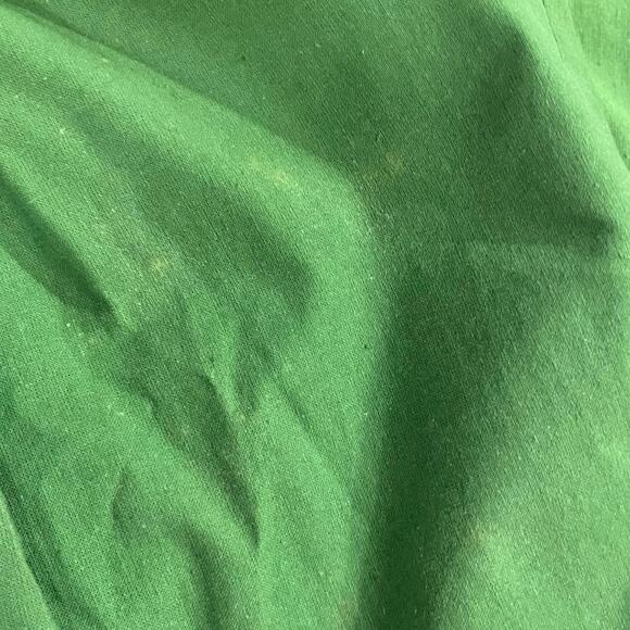 Saint Laurent Rive Gauche Vintage 1970 Green Belted Cap Sleeve Mididress sz 34/2 - Picture 5 of 16